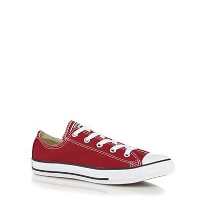 Converse Boys' red 'Chuck Taylor AS OX' trainers